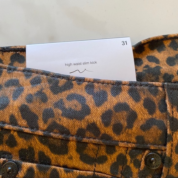 SOLD NWT 7 for all Mankind leopard “jeans” - Picture 4 of 7